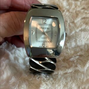 Chicos Silver and Black Watch
